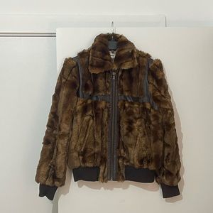 Faux fur coat. Zadig & Voltaire. Size 38. Only worn once, very good condition